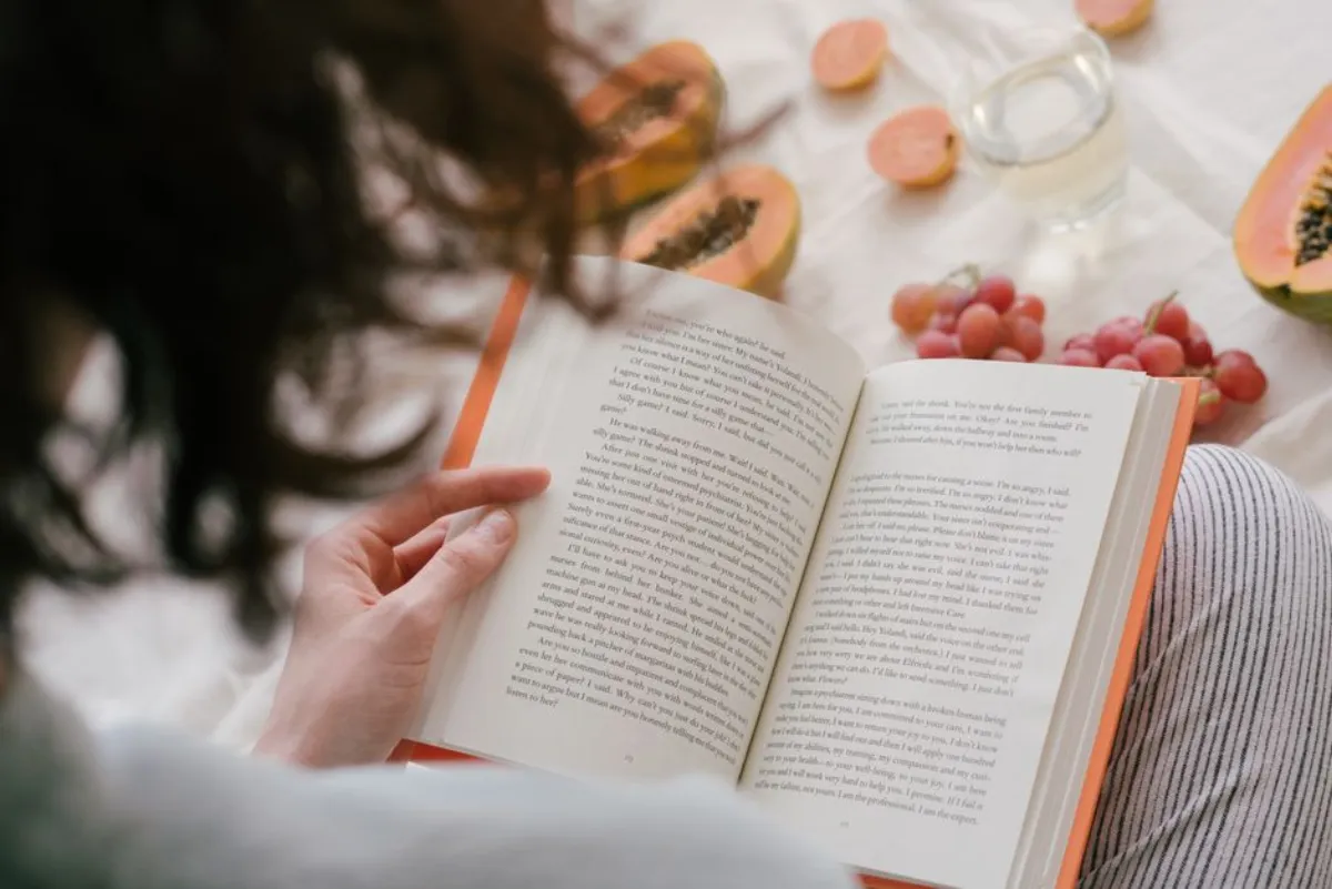 reading book